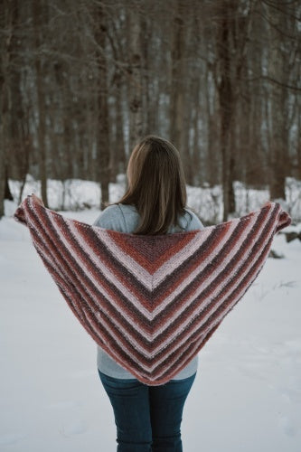 SHAWL KNITTING PATTERN: The Maple Shawl