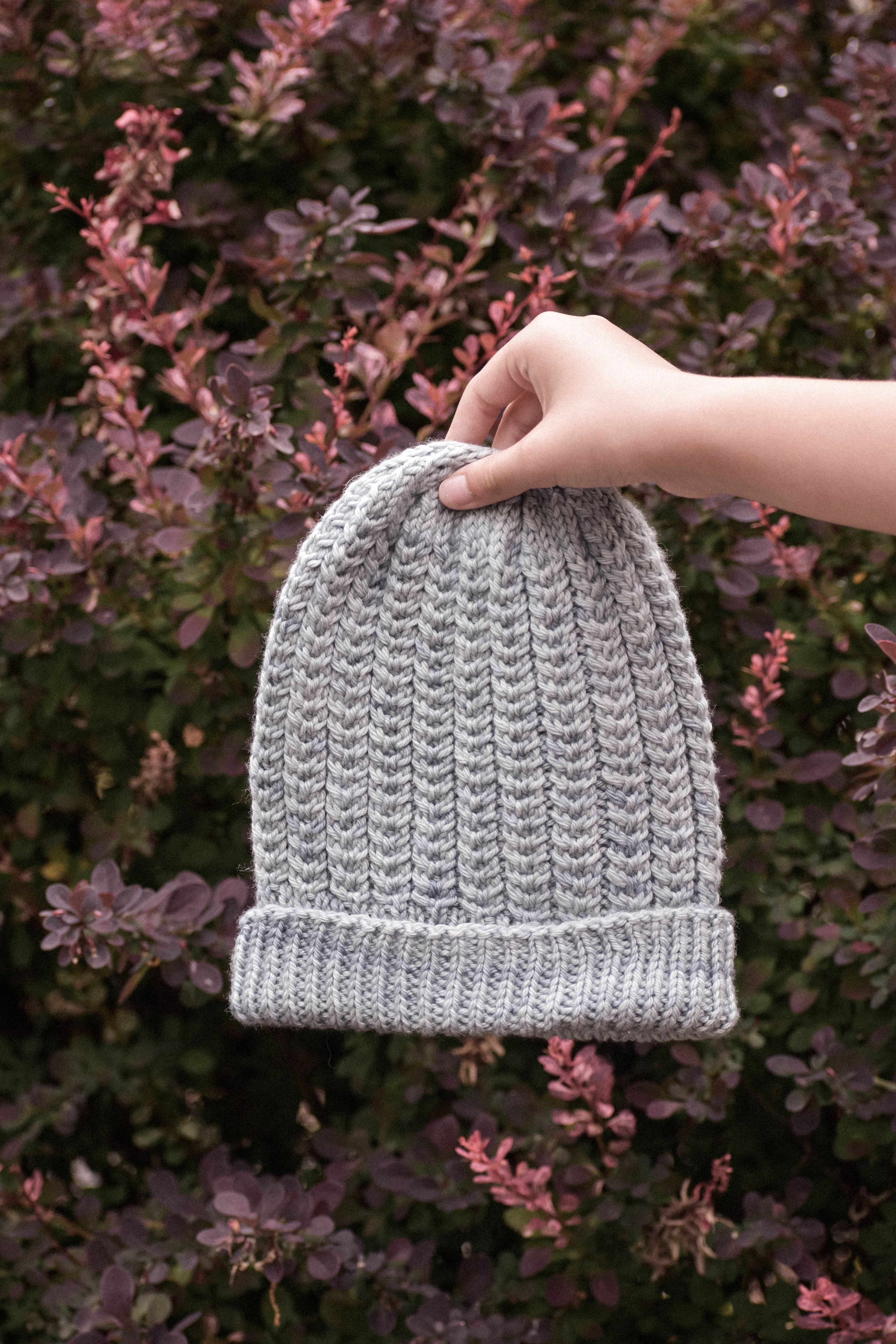 The Ridge Beanie Knit Pattern