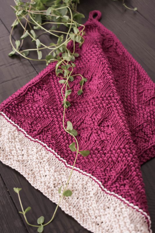 HOME DECOR KNITTING PATTERN: The Catalina Dishtowel