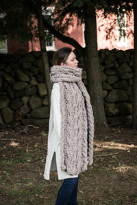 SCARF KNITTING PATTERN: The Merryall Oversized Scarf