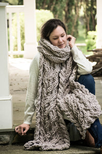 SCARF KNITTING PATTERN: The Merryall Oversized Scarf