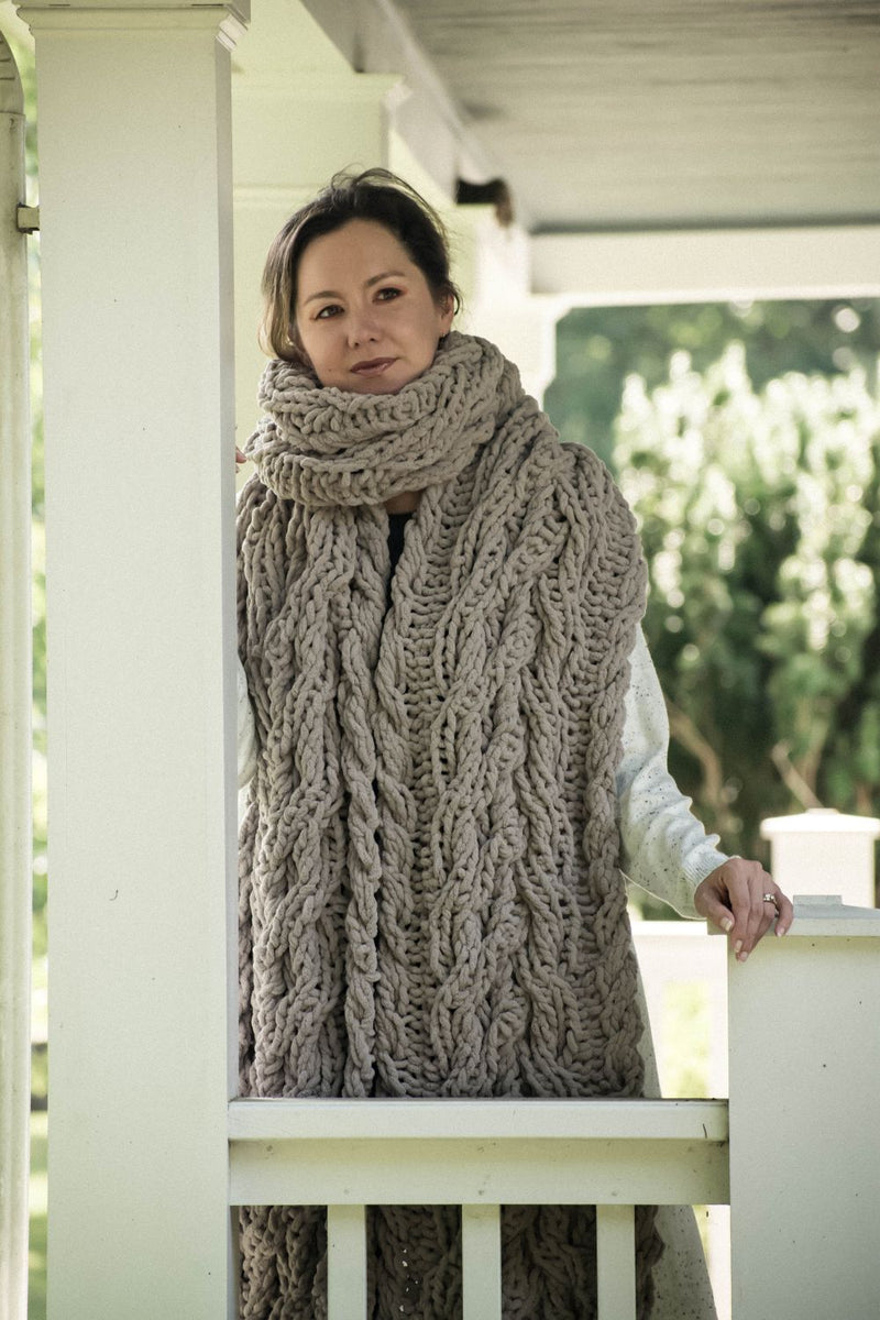 SCARF KNITTING PATTERN: The Merryall Oversized Scarf – Yessy's Designs