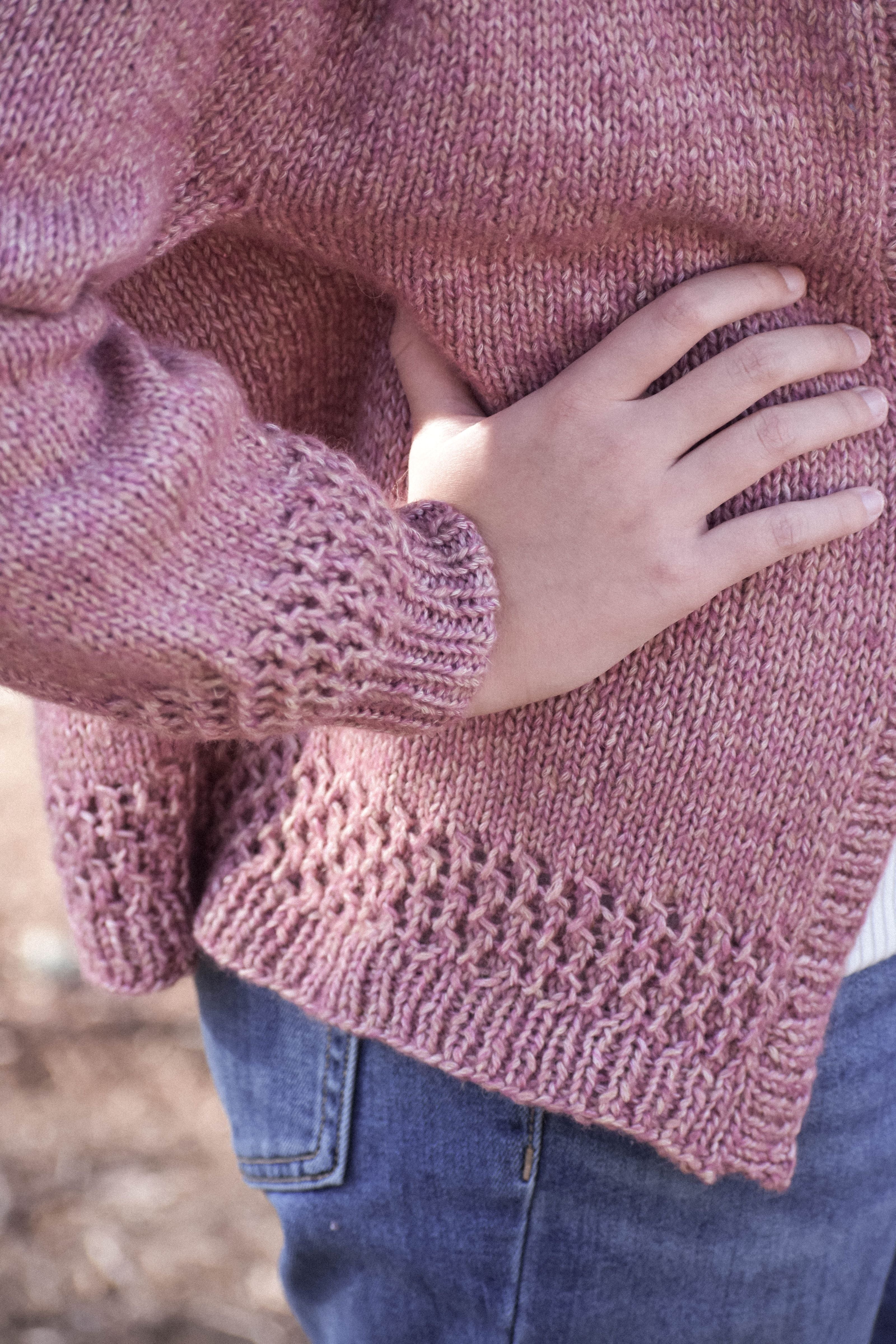 Cardigan Knitting Pattern: The Candlewood Cardigan. Child size